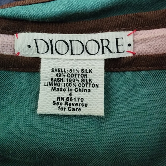 Diodore Silk and Cotton Blend dress size 4 - Picture 5 of 5